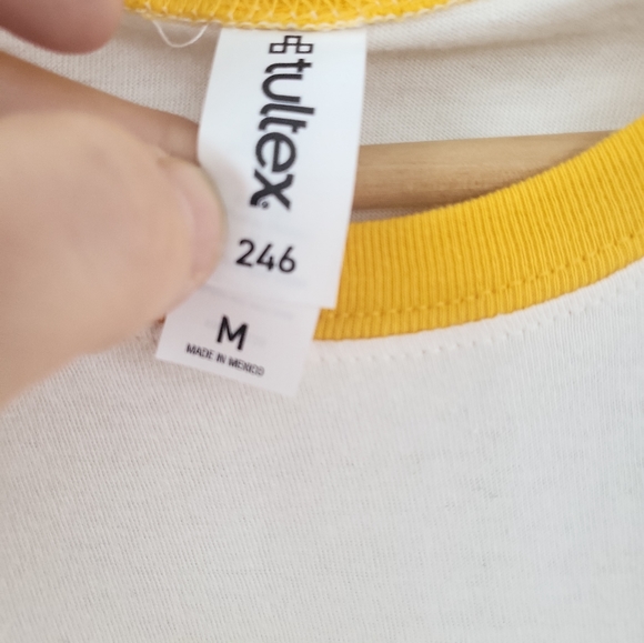 Tultex Neon Ringer Give A Danm T Shirt M - Picture 3 of 4